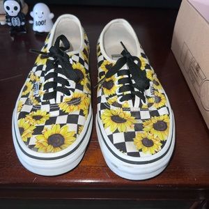 Custom made Sunflower Vans size 7.5. used once